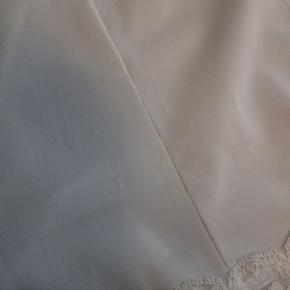 Vintage 60s Philmaid White Nylon Slip Dress S/M Romantic Lace Coquette Feminine - Picture 11 of 12